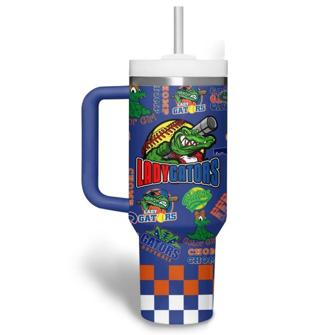 Florida Gators Basketball Ncaa Custom Stanley Quencher 40Oz Stainless Steel Tumbler - Image 5