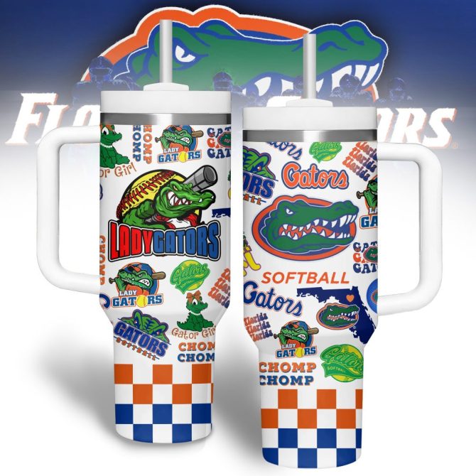 Florida Gators Basketball Ncaa Custom Stanley Quencher 40Oz Stainless Steel Tumbler - Image 2