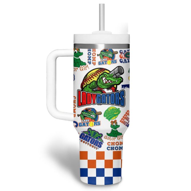 Florida Gators Basketball Ncaa Custom Stanley Quencher 40Oz Stainless Steel Tumbler - Image 7