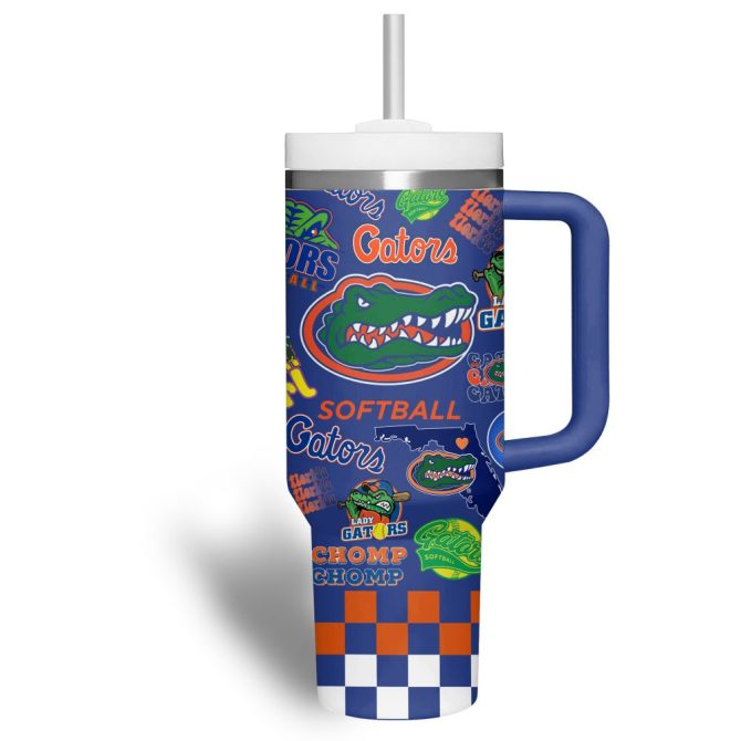 Florida Gators Basketball Ncaa Custom Stanley Quencher 40Oz Stainless Steel Tumbler - Image 6