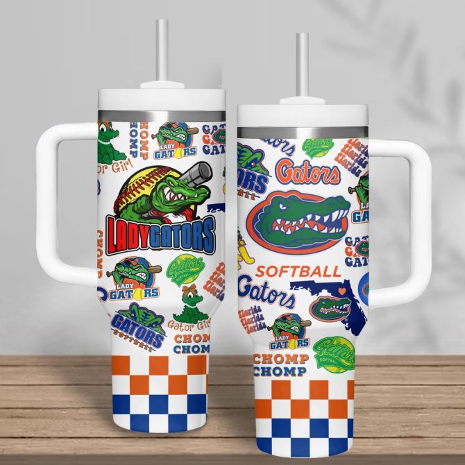 Florida Gators Basketball Ncaa Custom Stanley Quencher 40Oz Stainless Steel Tumbler - Image 4