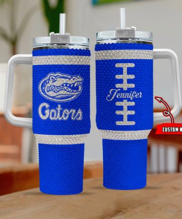 Florida Gators Ncaa Custom Stanley Quencher 40Oz Stainless Steel Tumbler With Handle