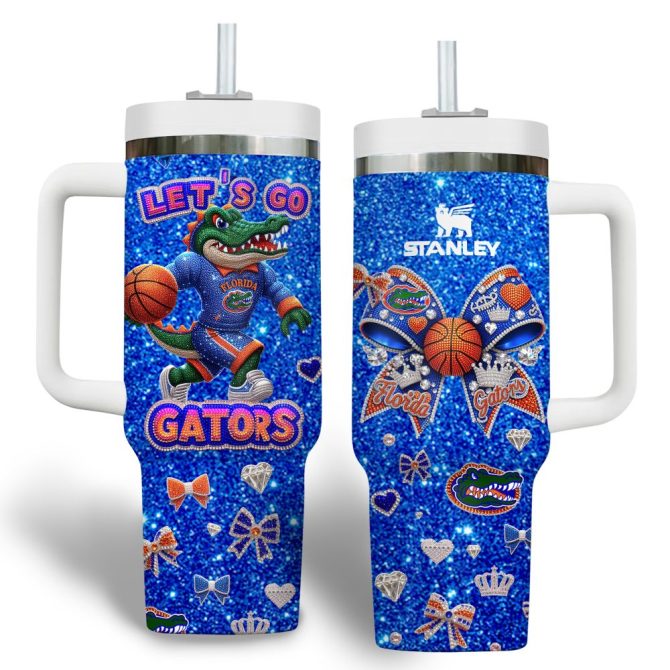 Florida Gators Ncaa Custom Stanley Quencher 40Oz Stainless Steel Tumbler With Handle - Image 2