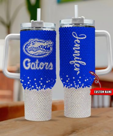 Florida Gators Ncaa Custom Stanley Quencher 40Oz Stainless Steel Tumbler With Handle