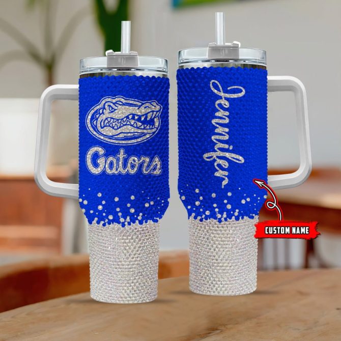 Florida Gators Ncaa Custom Stanley Quencher 40Oz Stainless Steel Tumbler With Handle