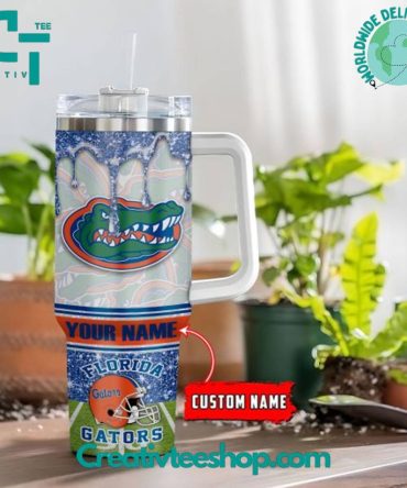Florida Gators Ncaa Custom Stanley Quencher 40Oz Stainless Steel Tumbler With Handle