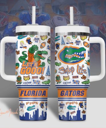 Florida Gators Ncaa Custom Stanley Quencher 40Oz Stainless Steel Tumbler With Handle