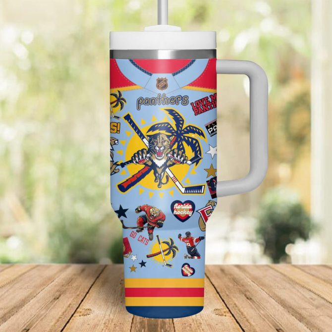 Florida Panthers Nhl Custom Stanley Quencher 40Oz Stainless Steel - Image 2
