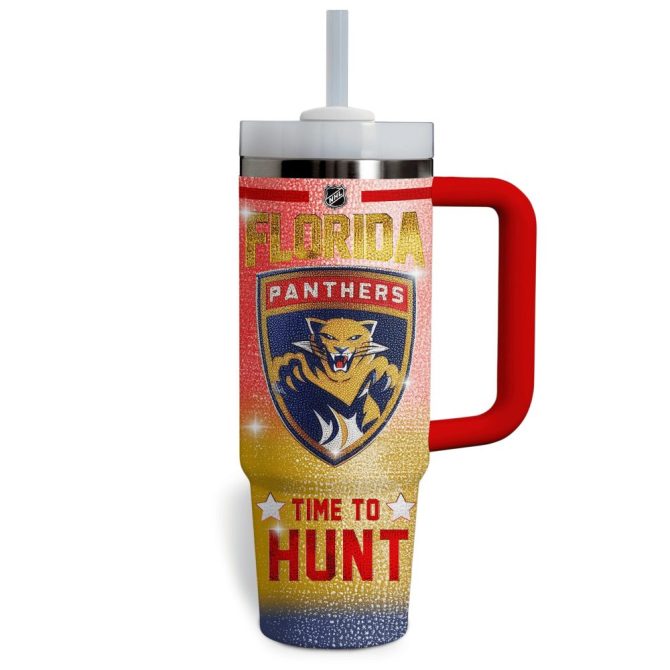 Florida Panthers Nhl Custom Stanley Quencher 40Oz Stainless Steel Tumbler With Handle - Image 3
