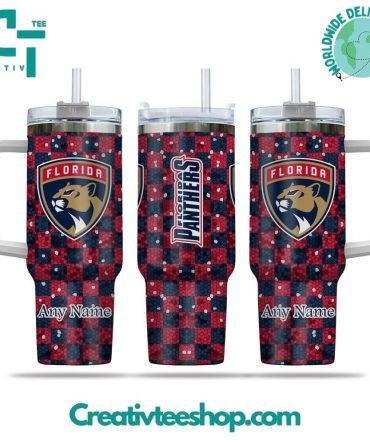 Florida Panthers Nhl Custom Stanley Quencher 40Oz Stainless Steel Tumbler With Handle