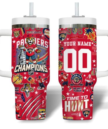 Florida Panthers Nhl Custom Stanley Quencher 40Oz Stainless Steel Tumbler With Handle