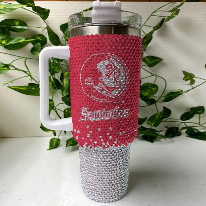 Florida State Seminoles Ncaa Custom Stanley Quencher 40Oz Stainless Steel Tumbler With Handle - Image 3