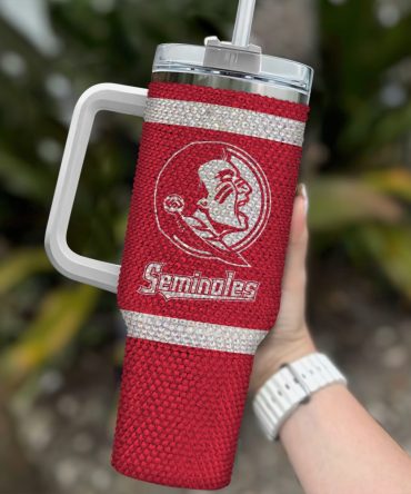 Florida State Seminoles Ncaa Custom Stanley Quencher 40Oz Stainless Steel Tumbler With Handle