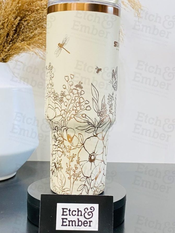 Flower Garden Custom Stanley Quencher 40Oz Stainless Steel Tumbler - Image 3