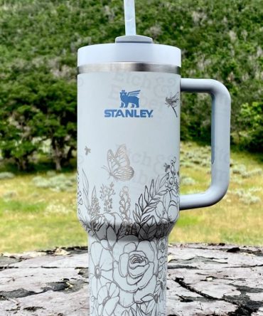 Flower Garden Custom Stanley Quencher 40Oz Stainless Steel Tumbler