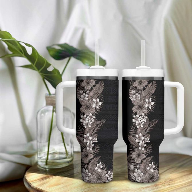 Flowers And Leaves Custom Stanley Quencher 40Oz Stainless Steel Tumbler - Image 9