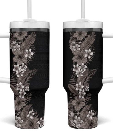 Flowers And Leaves Custom Stanley Quencher 40Oz Stainless Steel Tumbler