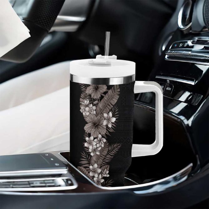 Flowers And Leaves Custom Stanley Quencher 40Oz Stainless Steel Tumbler - Image 8
