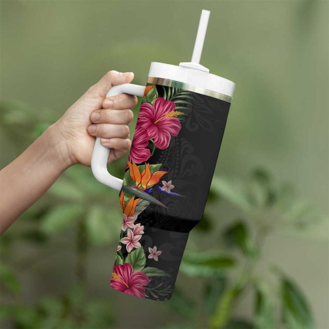 Flowers Custom Stanley Quencher 40Oz Stainless Steel Tumbler - Image 3