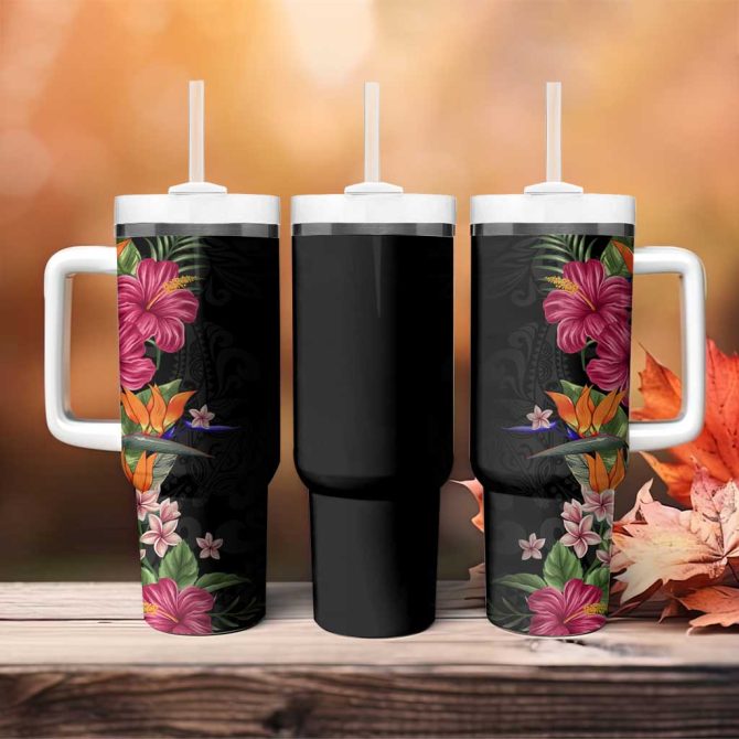 Flowers Custom Stanley Quencher 40Oz Stainless Steel Tumbler - Image 4