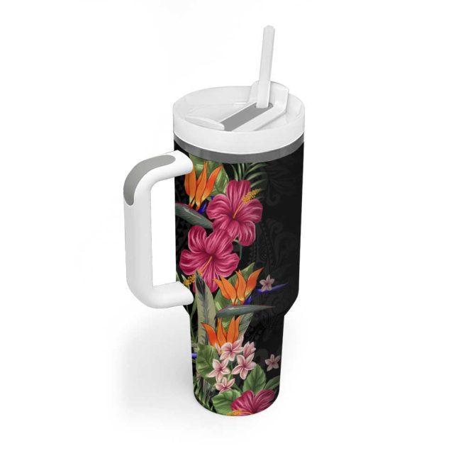 Flowers Custom Stanley Quencher 40Oz Stainless Steel Tumbler - Image 2