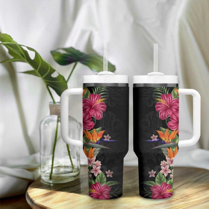 Flowers Custom Stanley Quencher 40Oz Stainless Steel Tumbler - Image 9