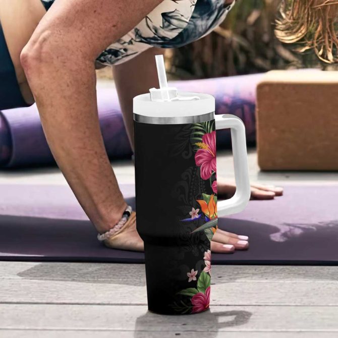 Flowers Custom Stanley Quencher 40Oz Stainless Steel Tumbler - Image 6
