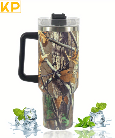 Foliage And Branch Custom Stanley Quencher 40Oz Stainless Steel Tumbler With Handle