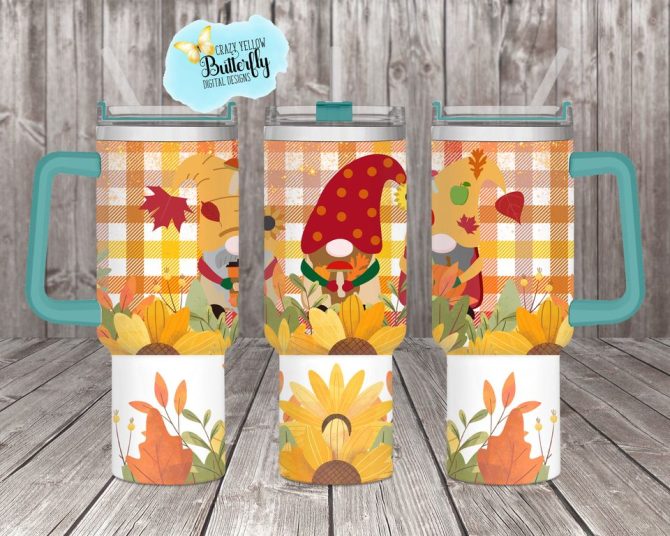 Foliage Gnomes Custom Stanley Quencher 40Oz Stainless Steel Tumbler - Image 3