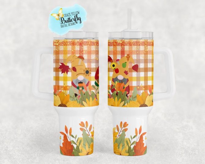Foliage Gnomes Custom Stanley Quencher 40Oz Stainless Steel Tumbler