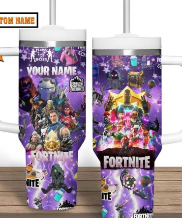 Fortnite Games Custom Stanley Quencher 40Oz Stainless Steel Tumbler