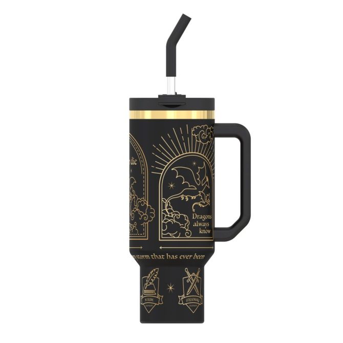 Fourth Wing Custom Stanley Quencher 40Oz Stainless Steel Tumbler - Image 6
