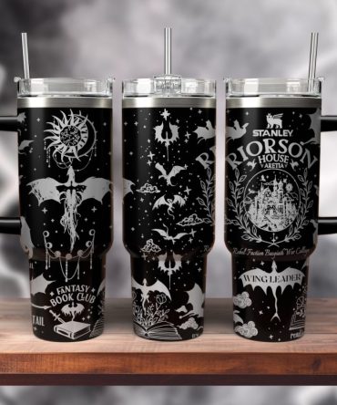 Fourth Wing Custom Stanley Quencher 40Oz Stainless Steel Tumbler With Handle