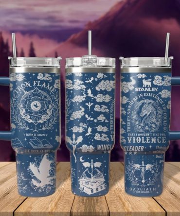 Fourth Wing Custom Stanley Quencher 40Oz Stainless Steel Tumbler With Handle