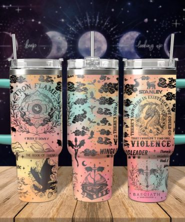 Fourth Wing Custom Stanley Quencher 40Oz Stainless Steel Tumbler With Handle