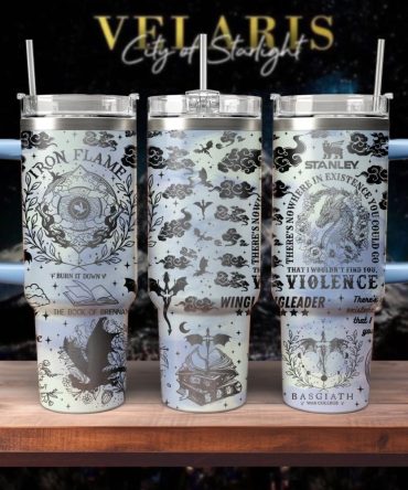 Fourth Wing Custom Stanley Quencher 40Oz Stainless Steel Tumbler With Handle
