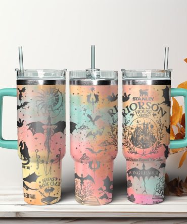 Fourth Wing Custom Stanley Quencher 40Oz Stainless Steel Tumbler With Handle