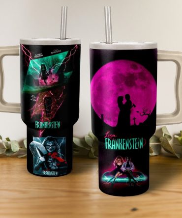 Frankenstein Movies Custom Stanley Quencher 40Oz Stainless Steel