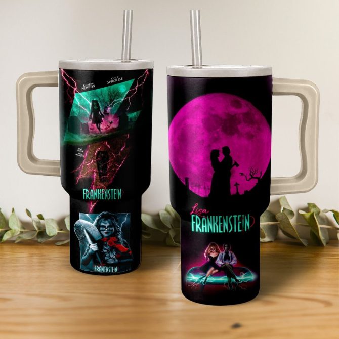 Frankenstein Movies Custom Stanley Quencher 40Oz Stainless Steel