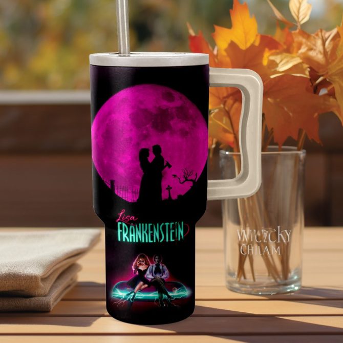 Frankenstein Movies Custom Stanley Quencher 40Oz Stainless Steel - Image 2