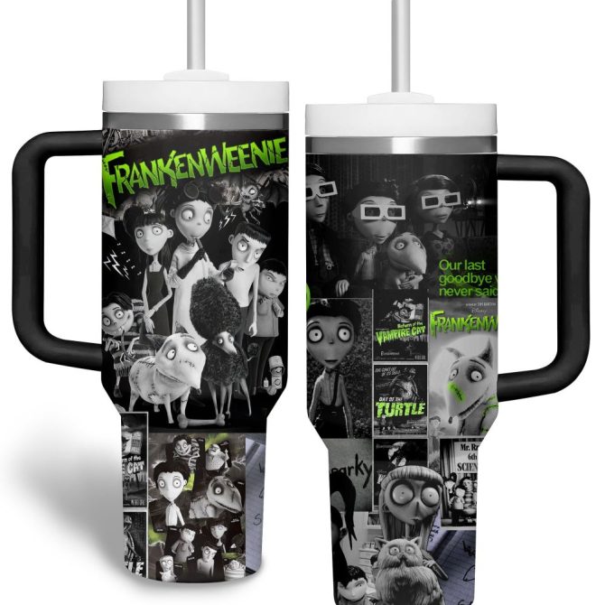 Frankenweenie Movies Custom Stanley Quencher 40Oz Stainless Steel Tumbler With Handle