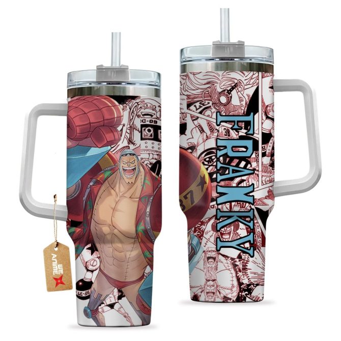 Franky One Piece Anime Custom Stanley Quencher 40Oz Stainless Steel Tumbler - Image 2
