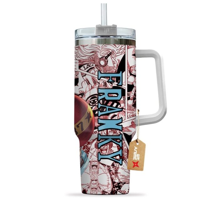 Franky One Piece Anime Custom Stanley Quencher 40Oz Stainless Steel Tumbler - Image 3
