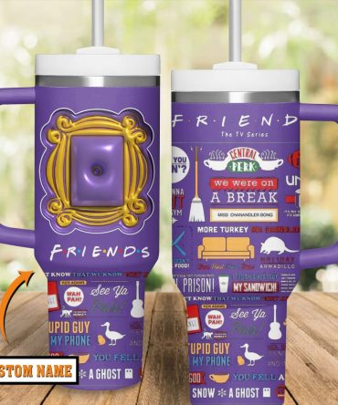 Friends Movies Custom Stanley Quencher 40Oz Stainless Steel Tumbler