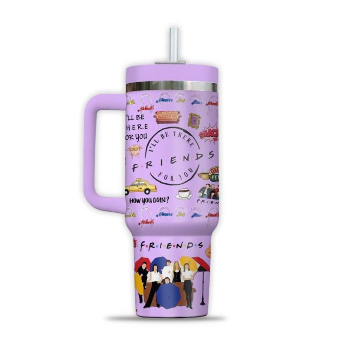 Friends Movies Custom Stanley Quencher 40Oz Stainless Steel Tumbler - Image 2
