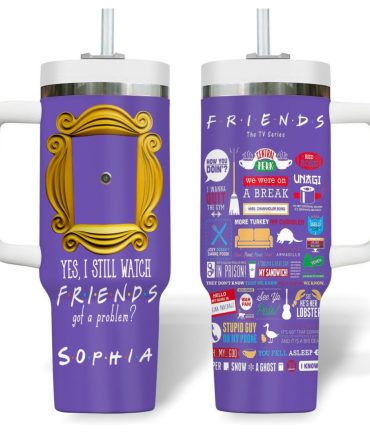 Friends Movies Custom Stanley Quencher 40Oz Stainless Steel Tumbler