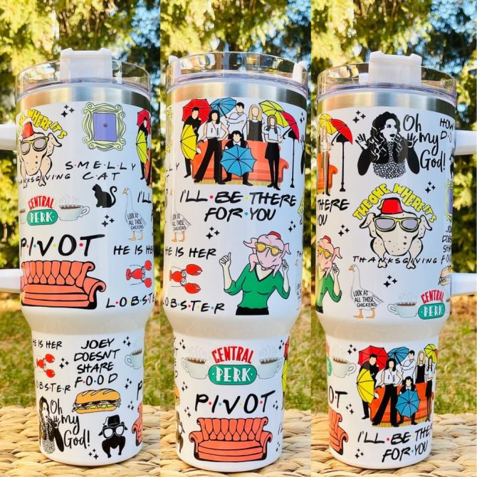 Friends Tv Series Custom Stanley Quencher 40Oz Stainless Steel