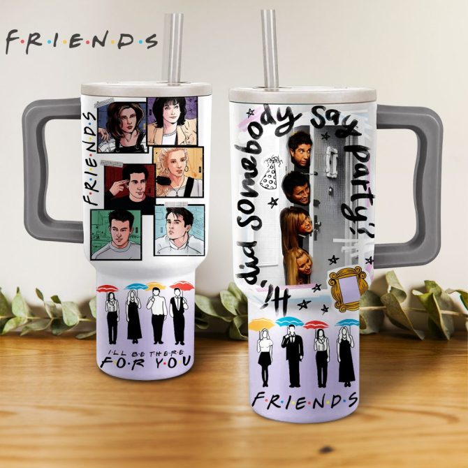 Friends Tv Series Custom Stanley Quencher 40Oz Stainless Steel