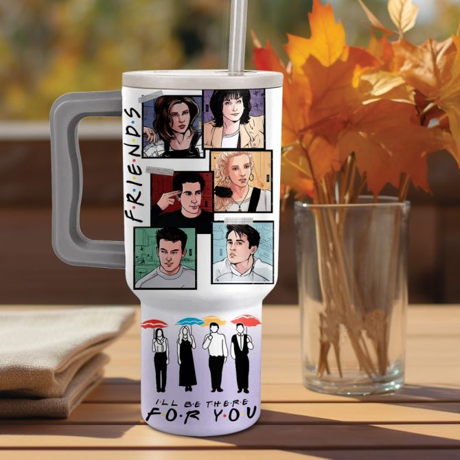 Friends Tv Series Custom Stanley Quencher 40Oz Stainless Steel - Image 3
