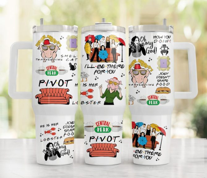 Friends Tv Series Custom Stanley Quencher 40Oz Stainless Steel - Image 2